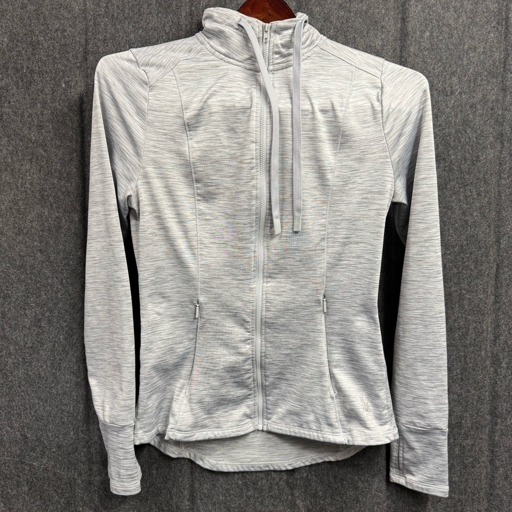 Spyder Light Gray Zip-Up Jacket